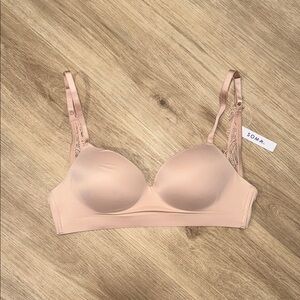 Soma Women's Blush  Enbliss luxe wireless lace J hook bra 34c